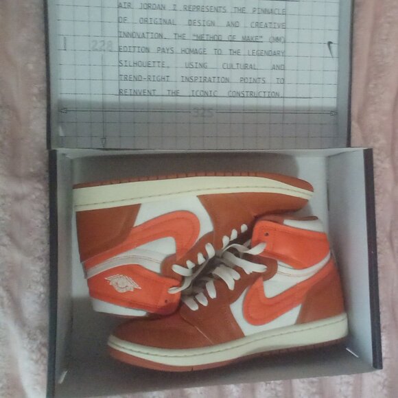 Nike Women's Air Jordan 1 High MM Desert Orange/Sail FB9891-800 Size: 7.5 NWT - Picture 13 of 14